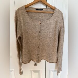 Peruvian Connection Cardigan Sweater Made With Alpaca and Wool